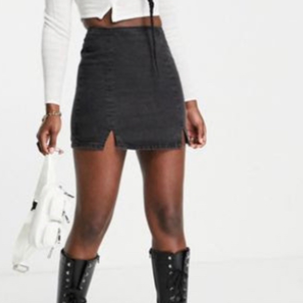 ASOS black mini skirt